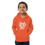 Space-Themed Kids Eco Hoodie - Kid Outfit, Outer Space Apparel - Image 16