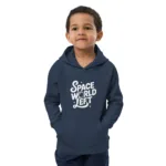 Space-Themed Kids Eco Hoodie - Kid Outfit, Outer Space Apparel - Image 9