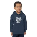 Space-Themed Kids Eco Hoodie - Kid Outfit, Outer Space Apparel - Image 13