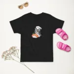 Chef Cat Inspecting Sushi Toddler Jersey T-Shirt | Rabbit Skins 3321" - Image 2