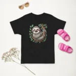 Cute Smiling Sloth Toddler Jersey T-Shirt | Rabbit Skins 3321