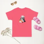Chef Cat Inspecting Sushi Toddler Jersey T-Shirt | Rabbit Skins 3321" - Image 4