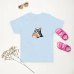 Chef Cat Inspecting Sushi Toddler Jersey T-Shirt | Rabbit Skins 3321"