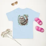 Cute Smiling Sloth Toddler Jersey T-Shirt | Rabbit Skins 3321 - Image 5
