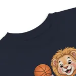 Lion & Mouse Playing Basketball Toddler Jersey T-Shirt | Rabbit Skins 3321 - Image 2
