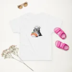 Chef Cat Inspecting Sushi Toddler Jersey T-Shirt | Rabbit Skins 3321" - Image 6