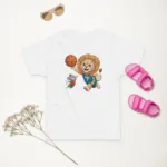 Lion & Mouse Playing Basketball Toddler Jersey T-Shirt | Rabbit Skins 3321 - Image 7
