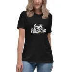 Stay Pawsitive Mom Relaxed T-Shirt | Bella + Canvas 6400 - Image 2