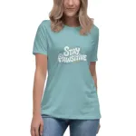 Stay Pawsitive Mom Relaxed T-Shirt | Bella + Canvas 6400 - Image 7