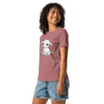 Goat Line Art Mom Relaxed T-Shirt | Bella + Canvas 6400 - Image 10