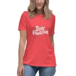 Stay Pawsitive Mom Relaxed T-Shirt | Bella + Canvas 6400 - Image 4