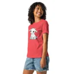 Goat Line Art Mom Relaxed T-Shirt | Bella + Canvas 6400 - Image 8