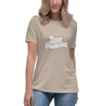 Stay Pawsitive Mom Relaxed T-Shirt | Bella + Canvas 6400 - Image 9