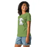 Goat Line Art Mom Relaxed T-Shirt | Bella + Canvas 6400 - Image 12