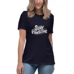 Stay Pawsitive Mom Relaxed T-Shirt | Bella + Canvas 6400