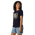 Cute Smiling Sloth Mom T-Shirt | Bella + Canvas 6400 - Image 3