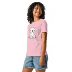 Goat Line Art Mom Relaxed T-Shirt | Bella + Canvas 6400 - Image 20