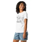 Goat Line Art Mom Relaxed T-Shirt | Bella + Canvas 6400 - Image 22