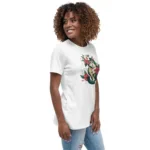 Tropical Floral Cat Mom Relaxed T-Shirt | Bella + Canvas 6400 - Image 18